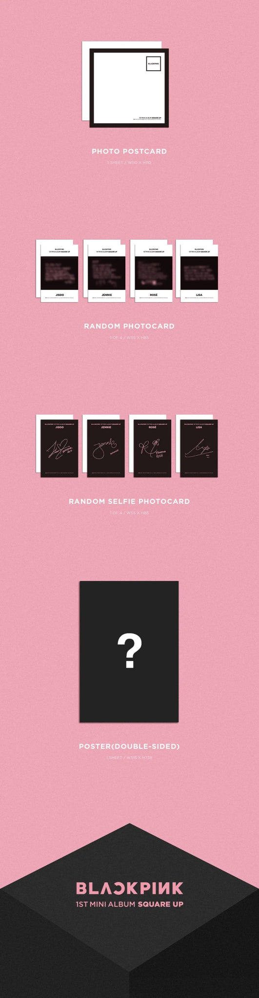 BLACKPINK 1st Mini Album Square Up – album (Pink / / ) | HobiEgo