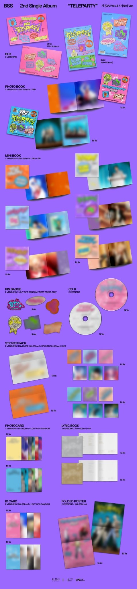 BSS 2nd Single Album TELEPARTY – album (GA (PINK) / / ) | HobiEgo