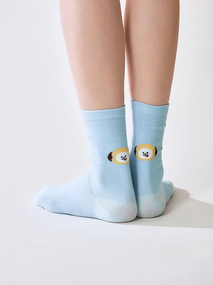 BT21 COLOUR FACE SOCKS BASIC – merch 8800284822860 (Jimin = Chimmy / / ) | HobiEgo