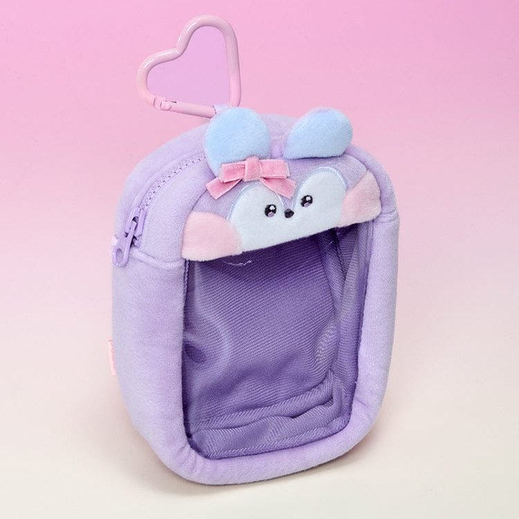 BT21 minini CLEAR BAG CHARM POUCH RIBBONED – merch 4800432451403 (J - Hope = Mang / / ) | HobiEgo K - pop Shop