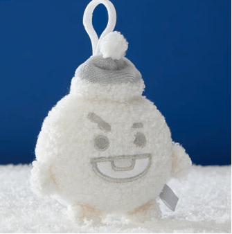 BT21 Official Snowman Plush Keyring 15cm – merch (Suga = Shooky / / ) | HobiEgo