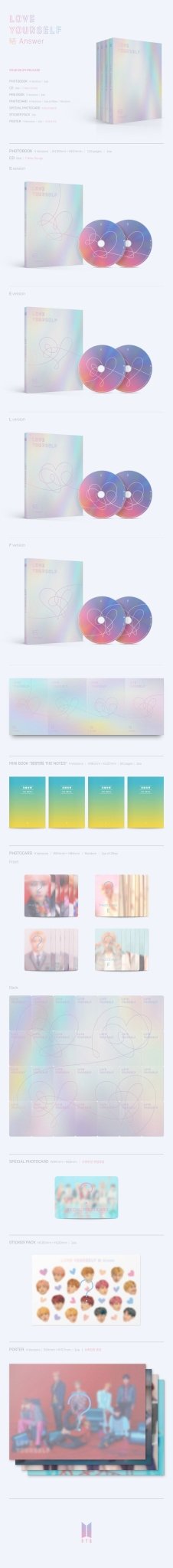 BTS Love Yourself Answer – album (S / / ) | HobiEgo