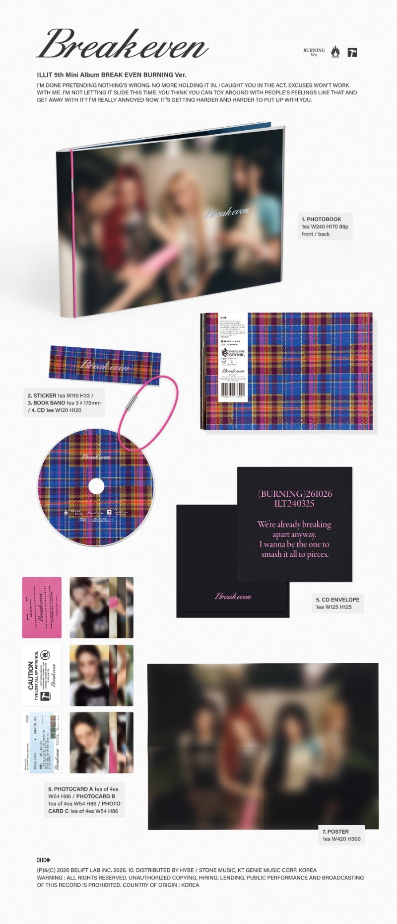 PRE-ORDER ILLIT 5th Mini Album BREAK EVEN + Weverse POB