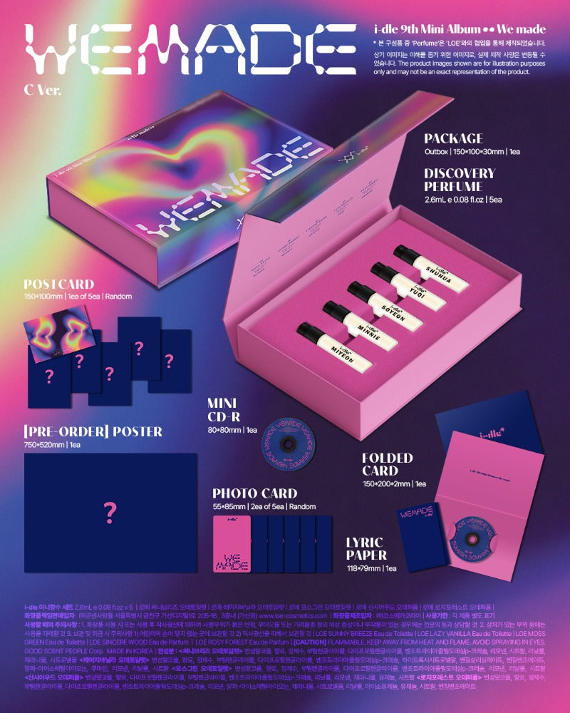 PRE-ORDER i-dle 9th Mini Album We made (C Version)