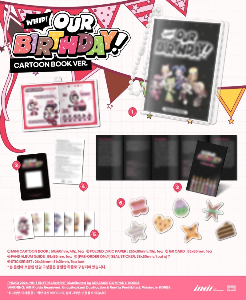 PRE-ORDER OURBIRTHDAY 1st Single Album Our Birthday (CARTOON BOOK Version)