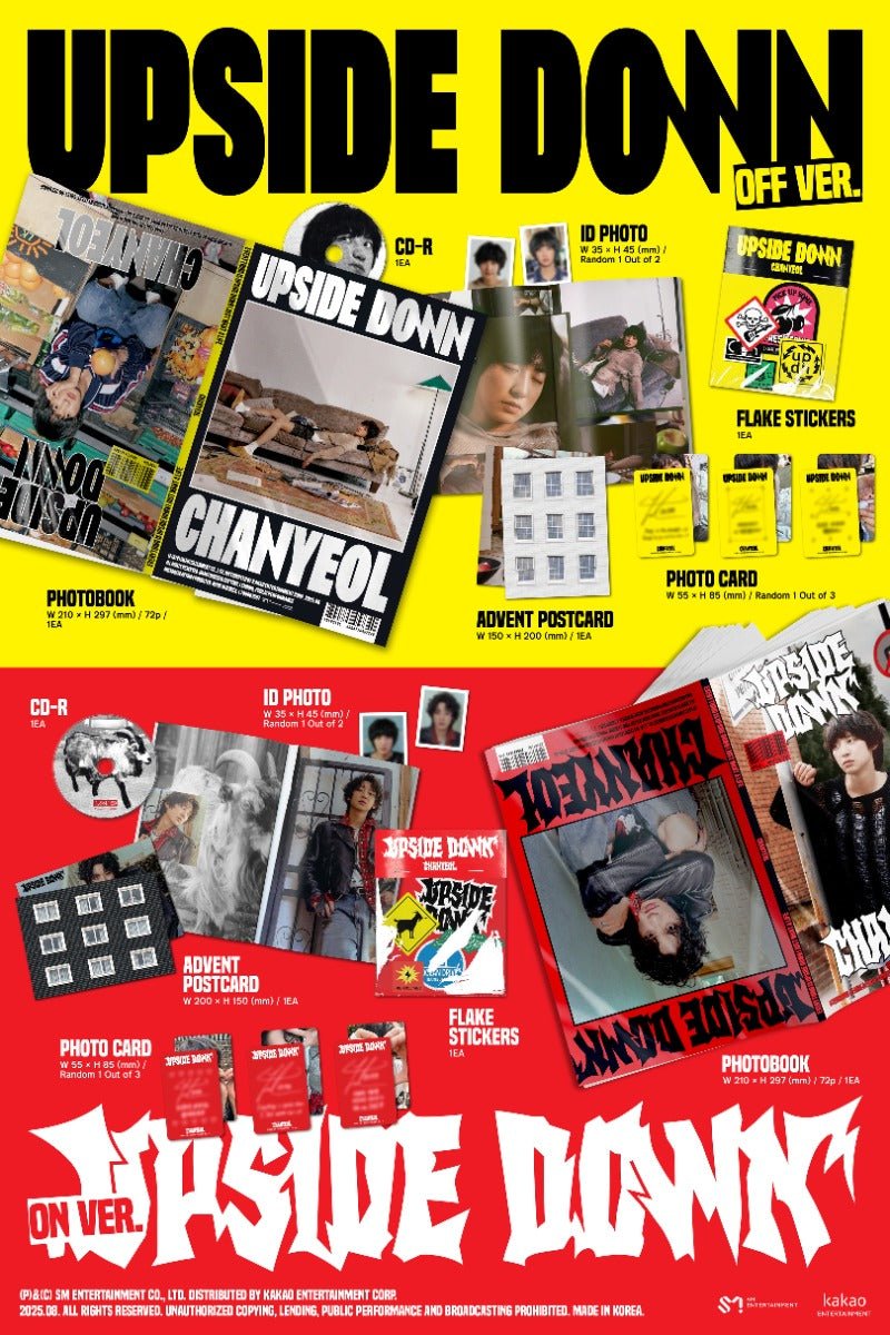 CHANYEOL 2nd Mini Album Upside Down – album (OFF (Yellow) / / ) | HobiEgo