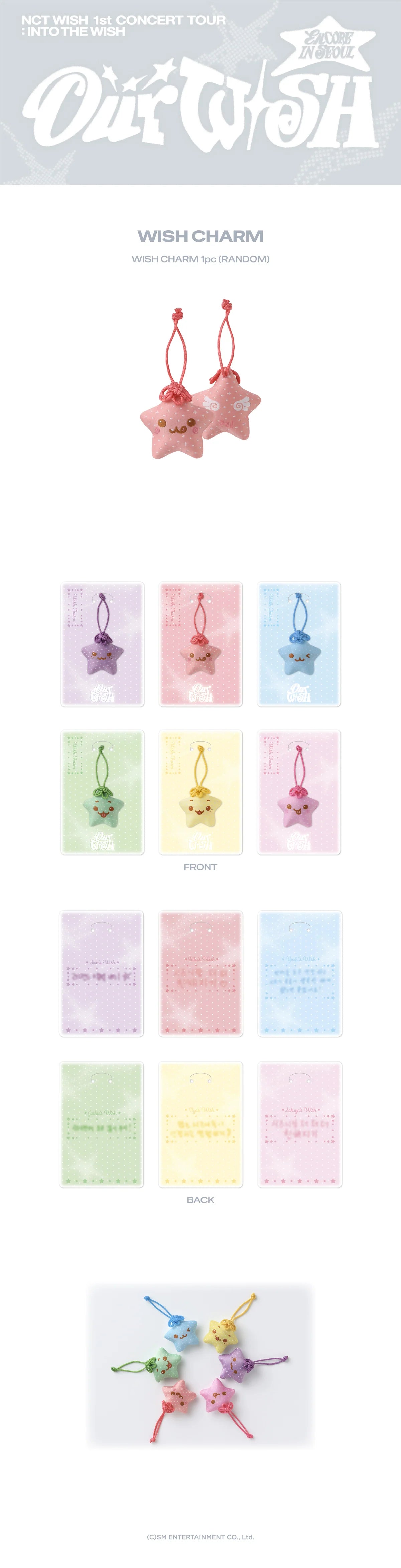 NCT WISH 1st CONCERT TOUR 'INTO THE WISH : Our Wish' ENCORE IN SEOUL CHARM (RANDOM)