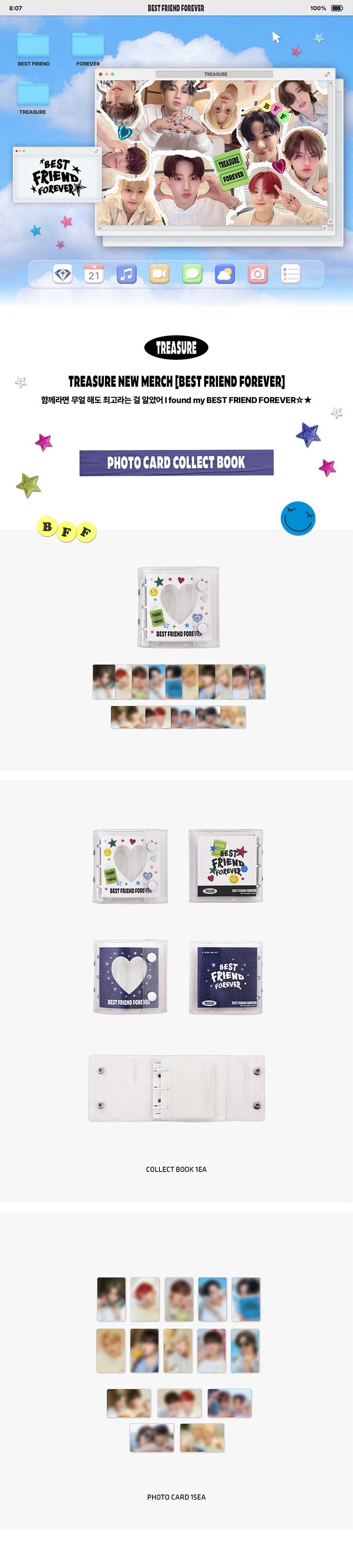 TREASURE BFF Photocard Collect Book