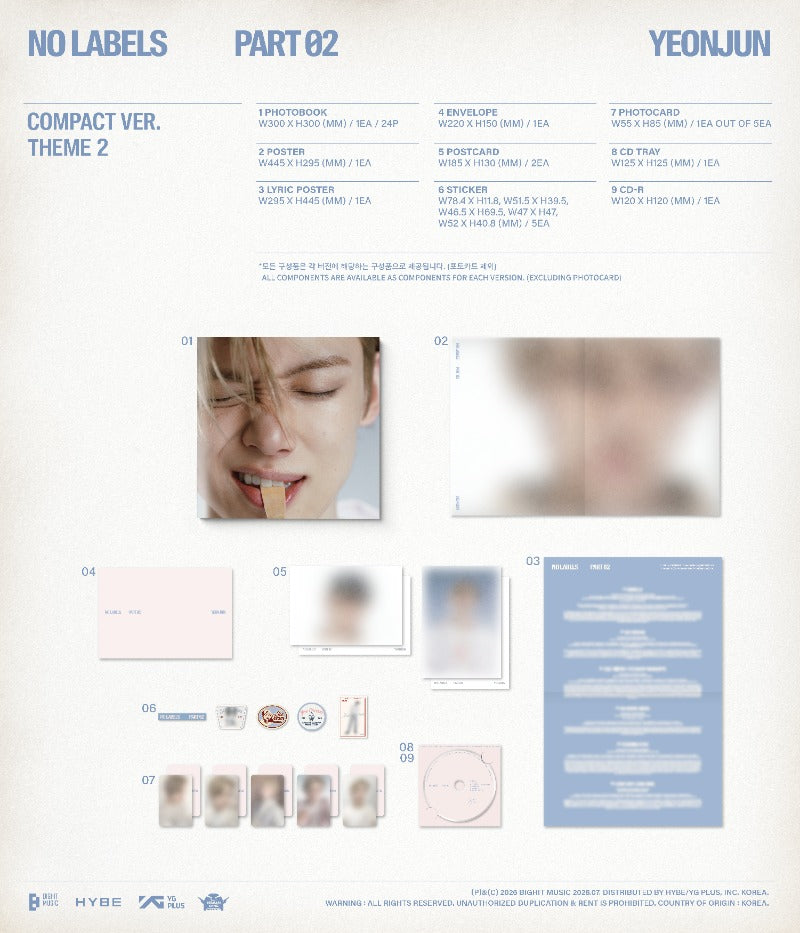 YEONJUN 2nd Mini Album NO LABELS: PART 02 (Compact Version)