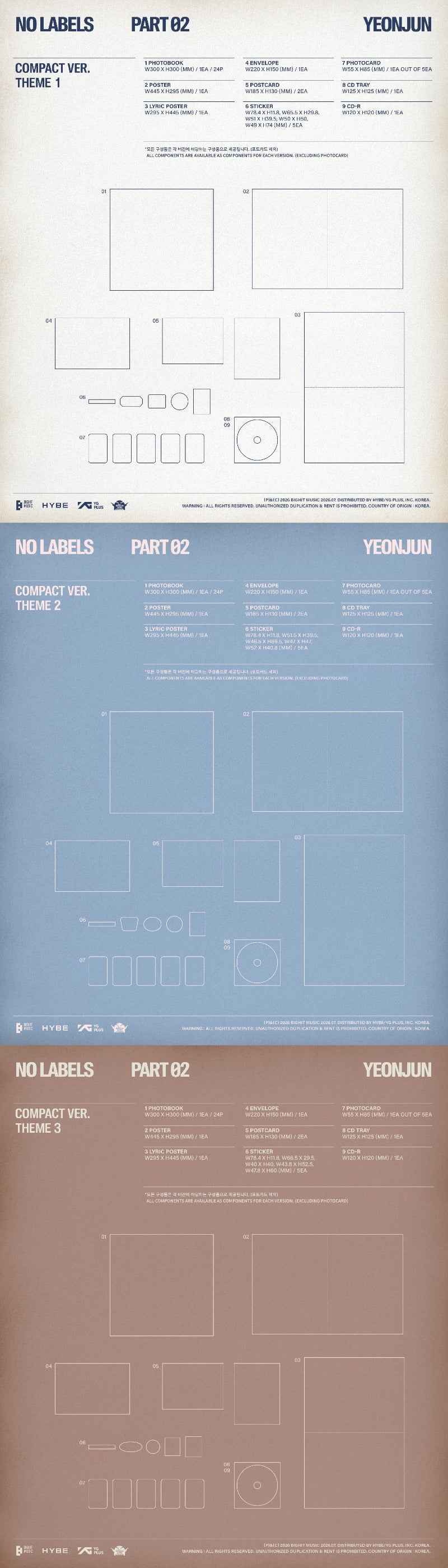 PRE-ORDER YEONJUN 2nd Mini Album NO LABELS: PART 02 (Compact Version)