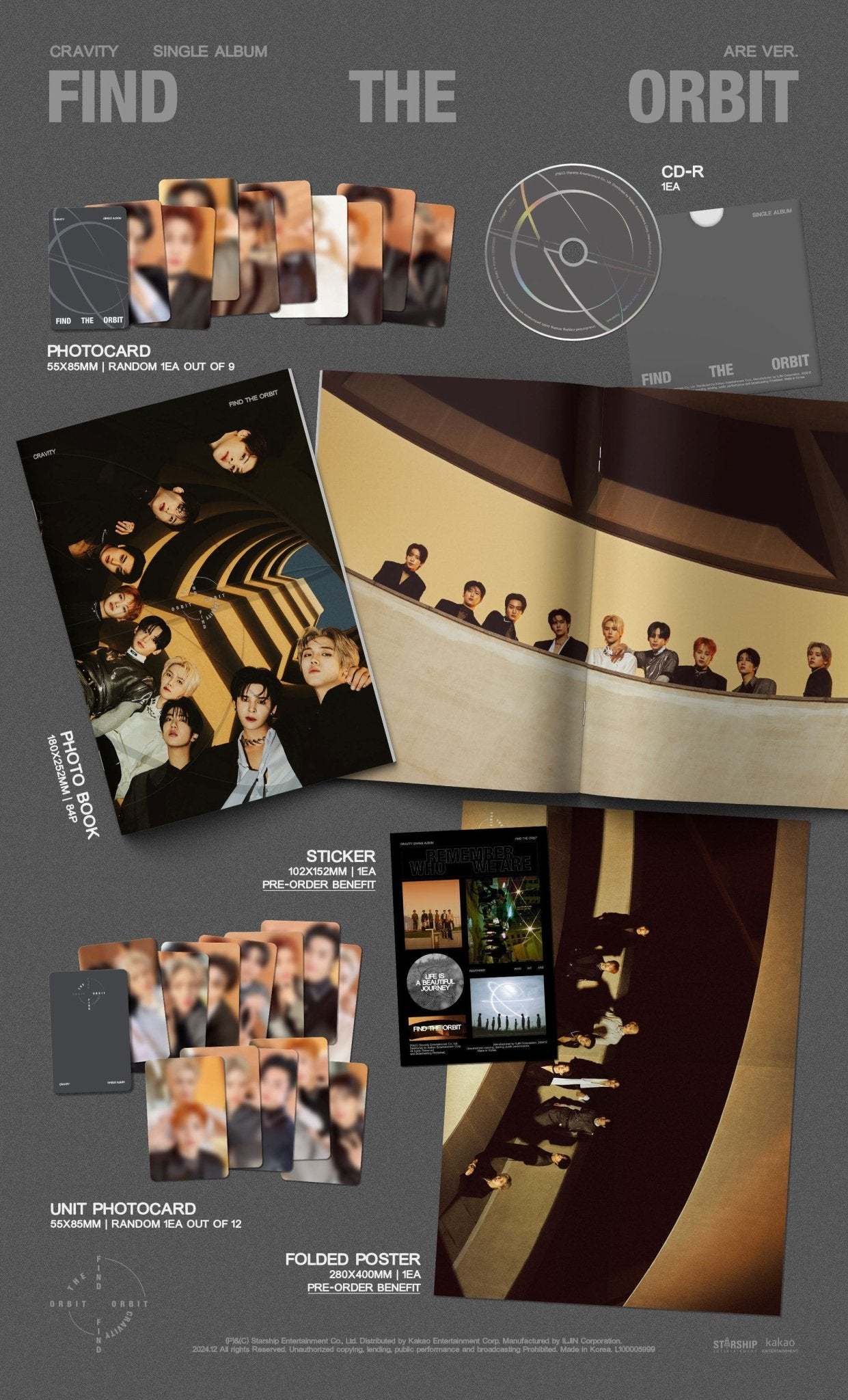 CRAVITY 1st Single Album FIND THE ORBIT – album (ARE / / ) | HobiEgo