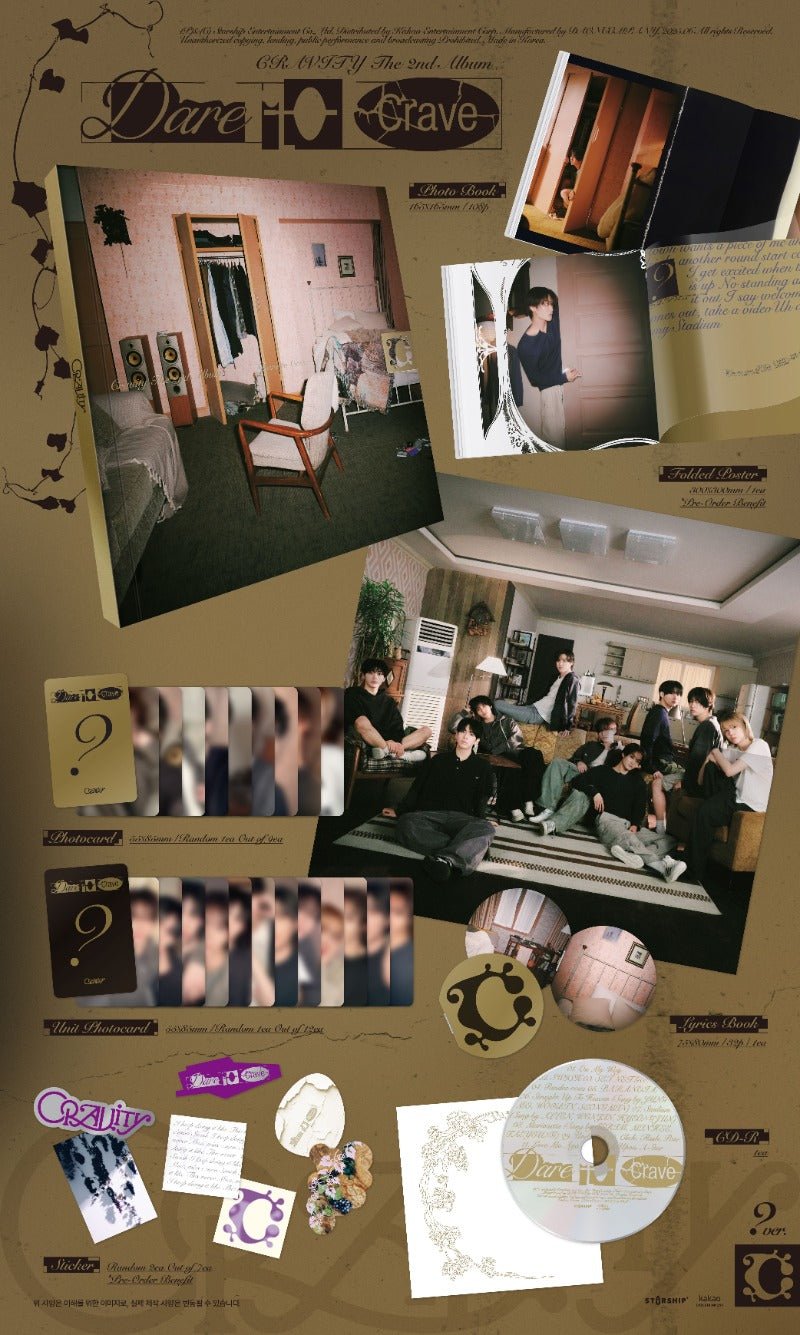 CRAVITY 2nd Full Album Dare to Crave – album (? (BROWN) / / ) | HobiEgo