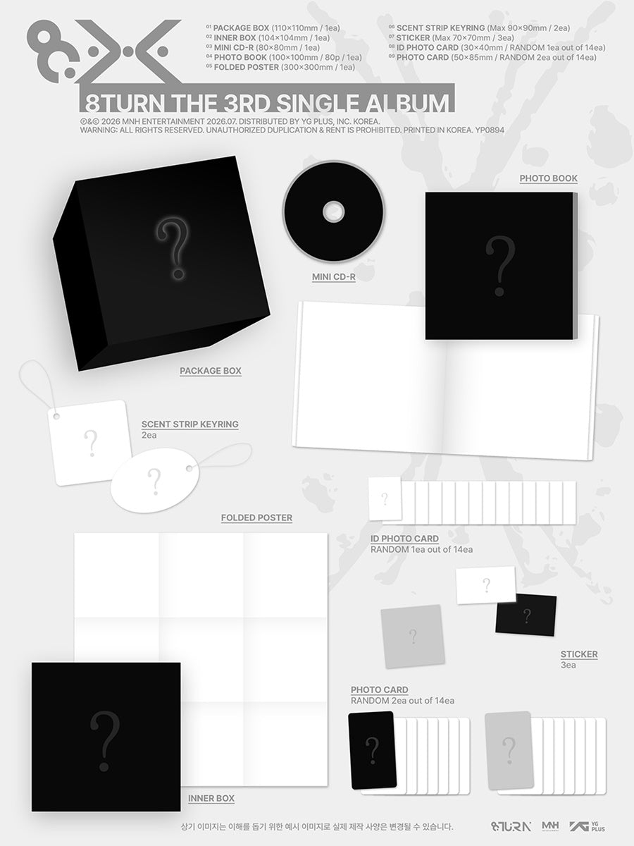 PRE-ORDER 8TURN – The 3rd Single Album 8.X