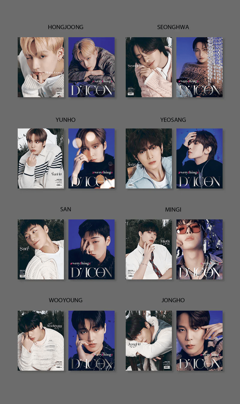 DICON ISSUE N°18 ATEEZ : æverythingz (Member Version) – Dicon (Hongjoong / / ) | HobiEgo