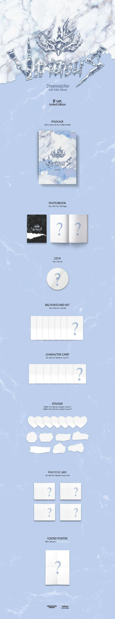 Dreamcatcher 10th Mini Album VirtuouS (B Limited Version) – album ( / / ) | HobiEgo