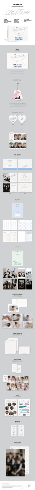 ENHYPEN 2024 Season's Greetings Dear Engene + Weverse Gift – Season's Greetings ( / / ) | HobiEgo