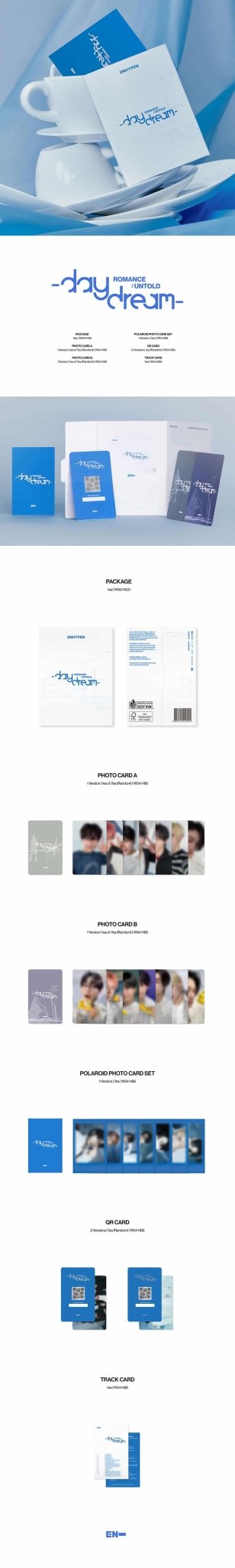 ENHYPEN 2nd Album ROMANCE : UNTOLD - daydream - (Weverse Albums Version) – album ( / / ) | HobiEgo