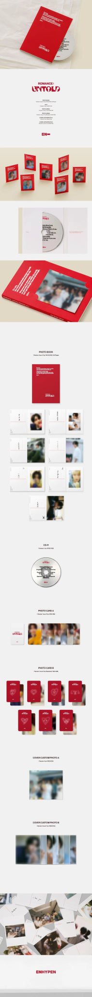 ENHYPEN 2nd Album ROMANCE : UNTOLD (ENGENE Version) – album ( / / ) | HobiEgo