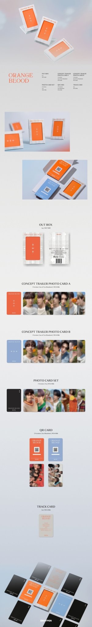 ENHYPEN 5th Mini Album ORANGE BLOOD (Weverse Albums Version) – album 8809704426800 ( / / ) | HobiEgo