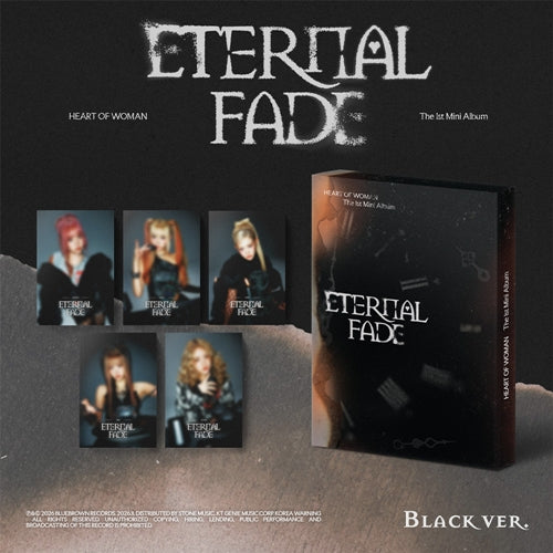 PRE-ORDER HEART OF WOMAN 1st Mini Album ETERNAL FADE Black Version