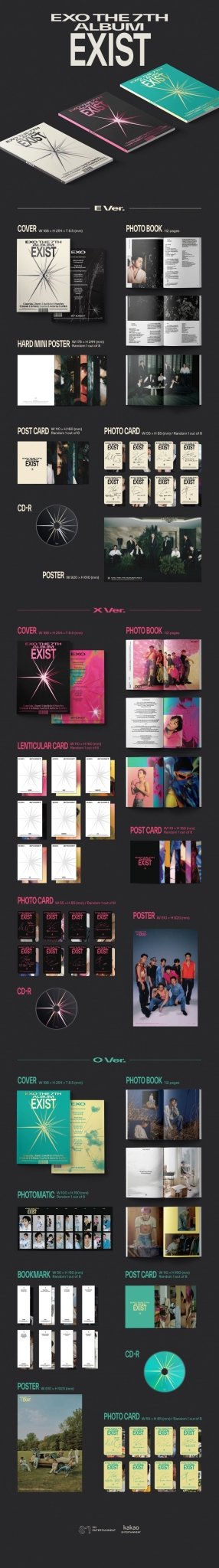 EXO 7th Album EXIST (Photobook Version) – Photo Book (E / / ) | HobiEgo