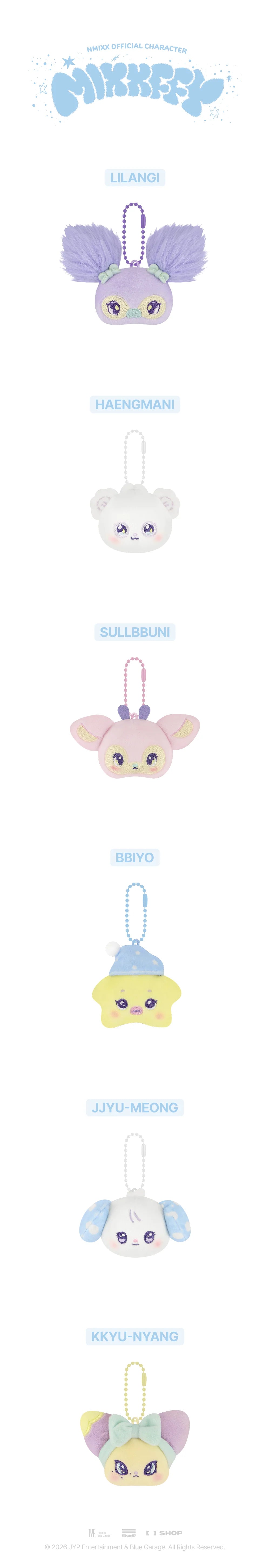 NMIXX MIXXFFY Face Keyring