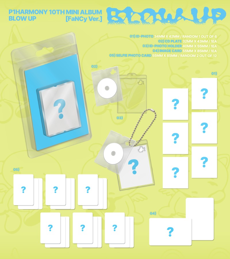 PRE-ORDER P1Harmony 10th Mini Album BLOW UP (FaNCy Version)