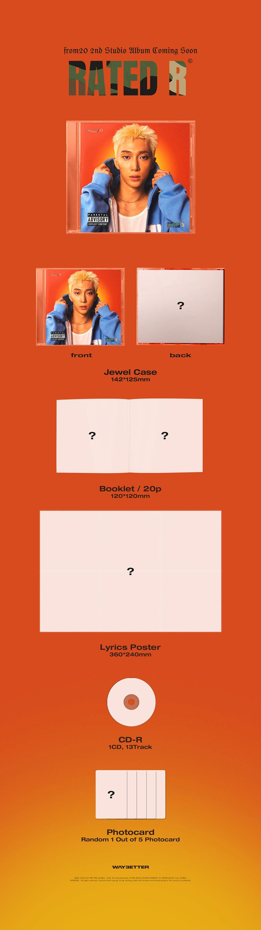 PRE-ORDER from20 – 2nd Studio Album Rated R (BIGSTAR)