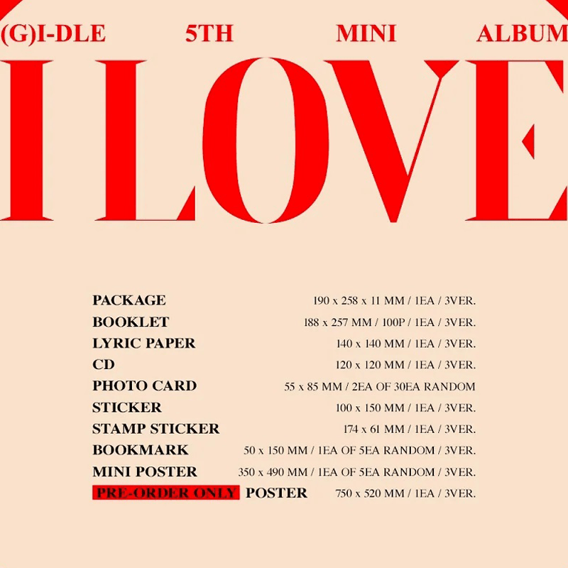 (G)I - DLE 5th Mini Album I LOVE – album (Born / / ) | HobiEgo
