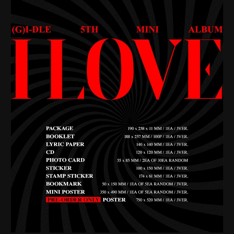 (G)I - DLE 5th Mini Album I LOVE – album (Born / / ) | HobiEgo