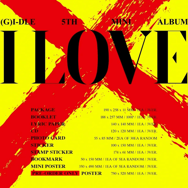 (G)I - DLE 5th Mini Album I LOVE – album (Born / / ) | HobiEgo