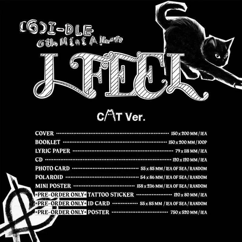 (G)I - DLE 6th Mini Album I Feel (CAT Version) – album ( / / ) | HobiEgo