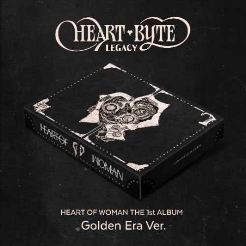 Pre-Order HEART OF WOMAN 1st Album Heart Byte : LEGACY Golden Era Version