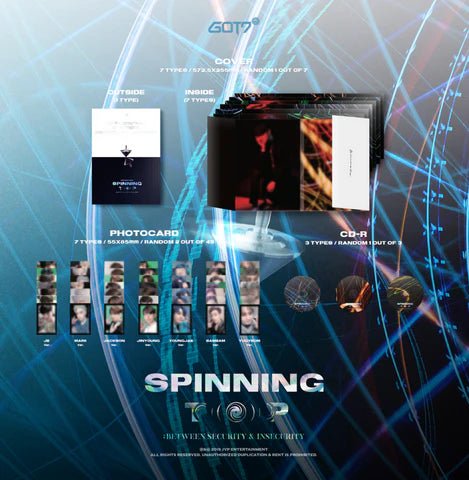 GOT7 9th Mini Album SPINNING TOP : BETWEEN SECURITY & INSECURITY – album ( / / ) | HobiEgo