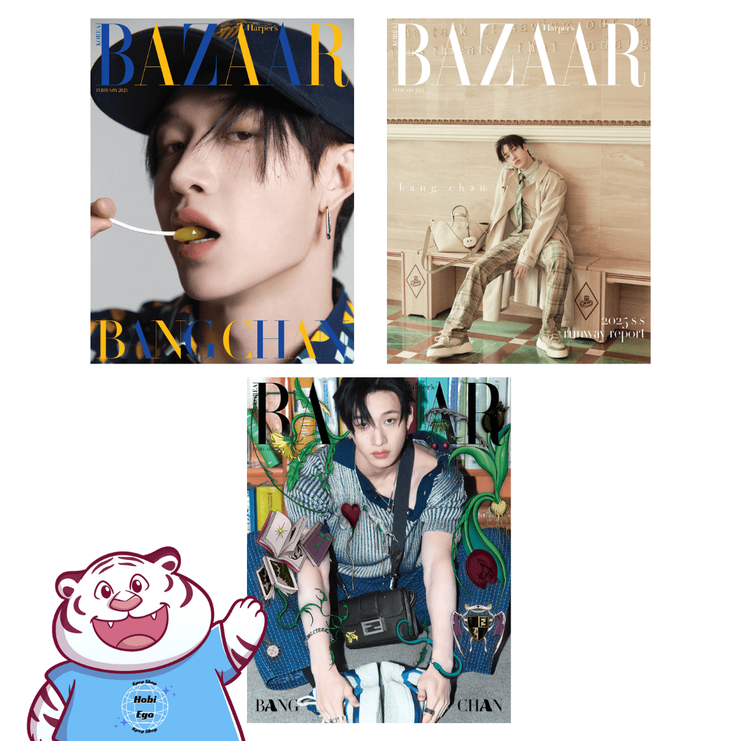 HARPER'S BAZAAR February 2025 STRAY KIDS BANG CHAN – magazines (A / / ) | HobiEgo
