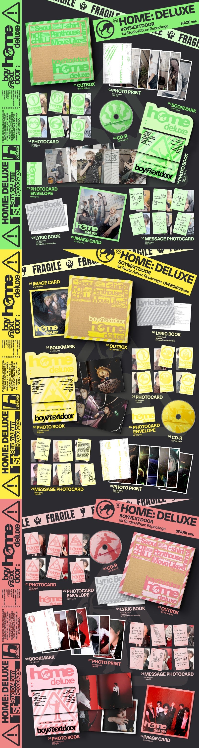 PRE-ORDER BOYNEXTDOOR 1st Studio Album Repackage HOME : DELUXE