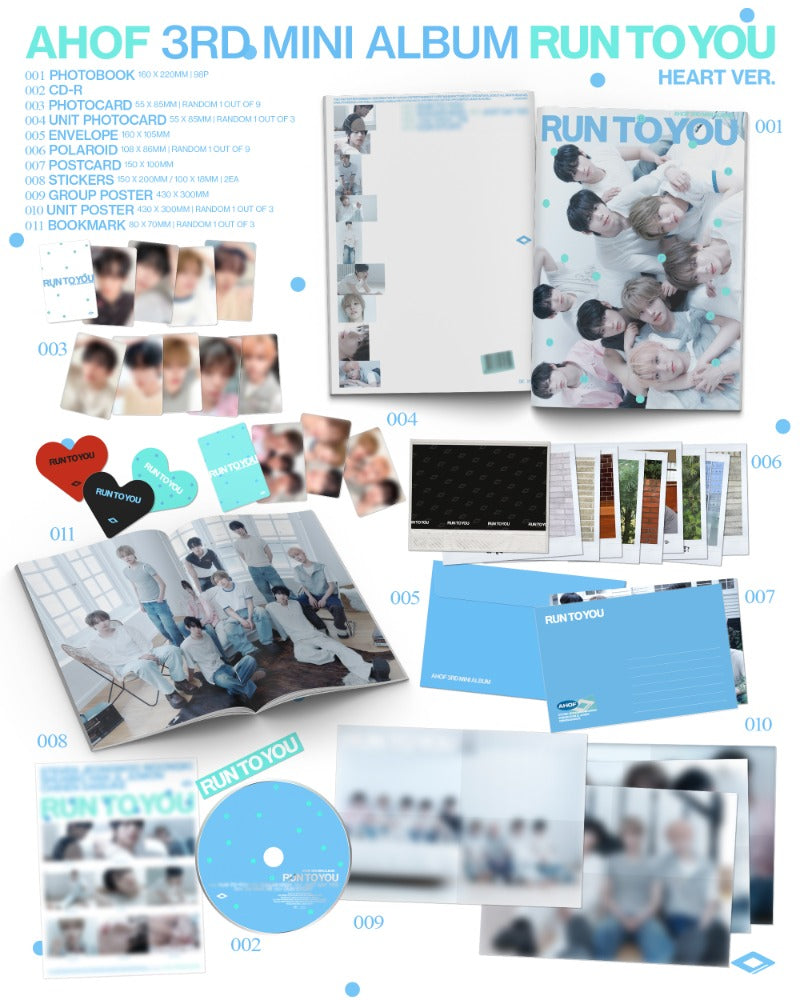 PRE-ORDER AHOF 3rd Mini Album RUN TO YOU (PHOTOBOOK Version)