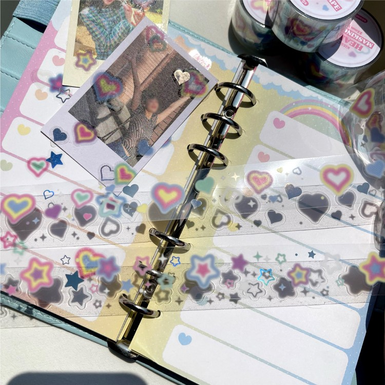 SOOANG Studio Kiss Cut Masking Tape Stars and Hearts
