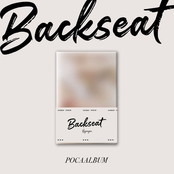 Hyunjun 1st Single Backseat (POCAALBUM) – album 8809957310024 ( / / ) | HobiEgo