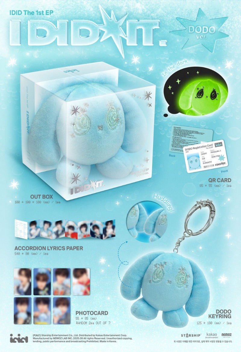 IDID 1st Mini Album I did it (DODO Version) – album 8804775457289 ( / / ) | HobiEgo
