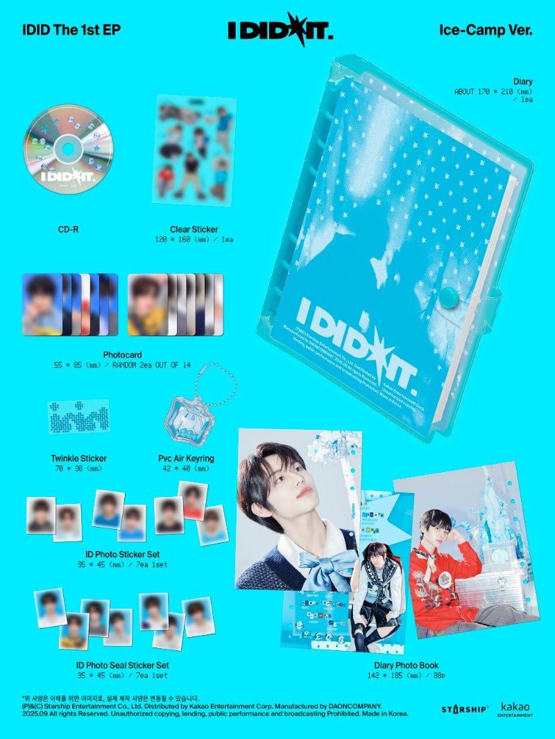 IDID 1st Mini Album I did it (Ice - Camp Version Special Edition) – album 8804775457272 ( / / ) | HobiEgo