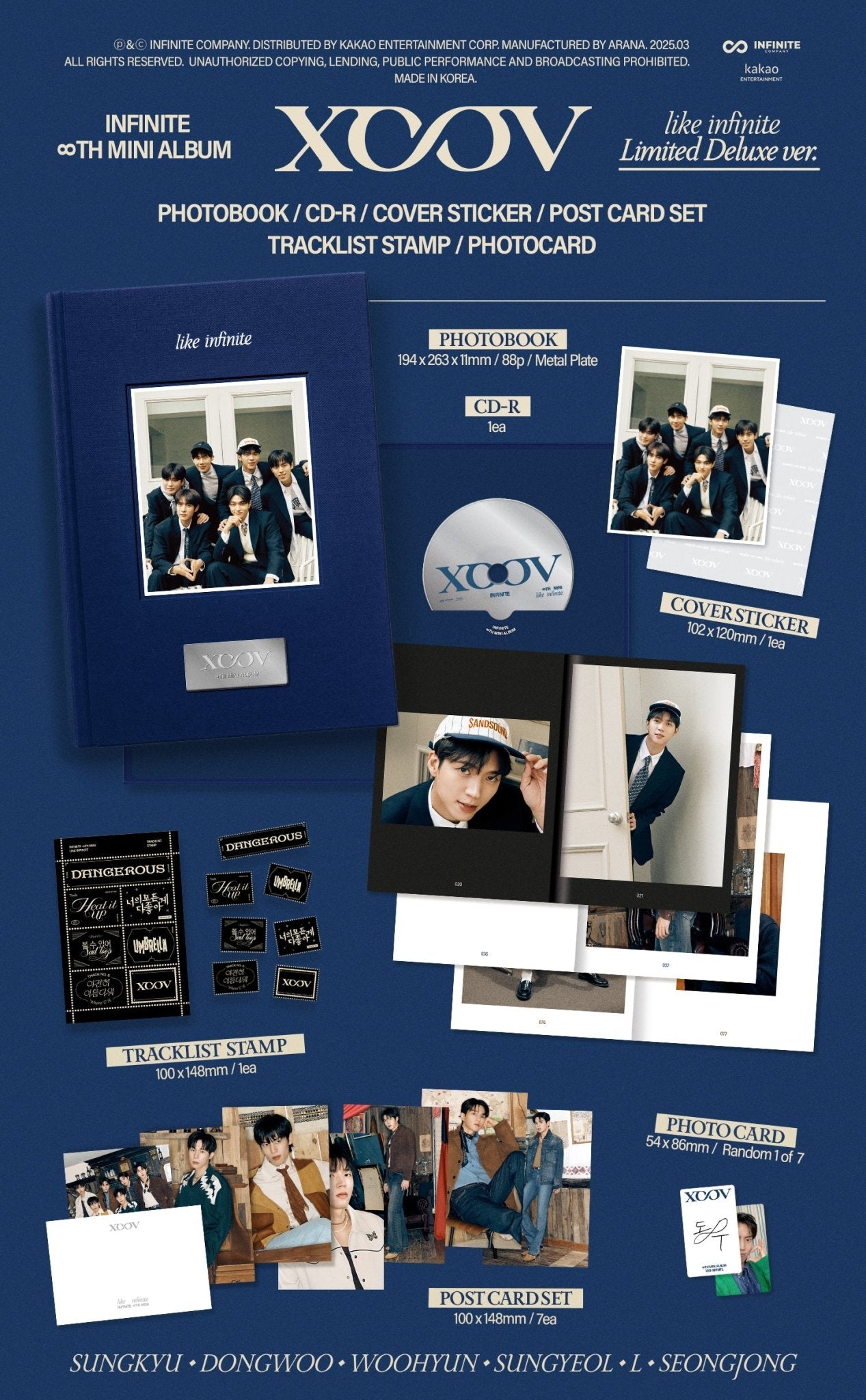 INFINITE 8th Mini Album LIKE INFINITE (Limited Deluxe Version) – album 8804775454608 ( / / ) | HobiEgo K - pop Shop