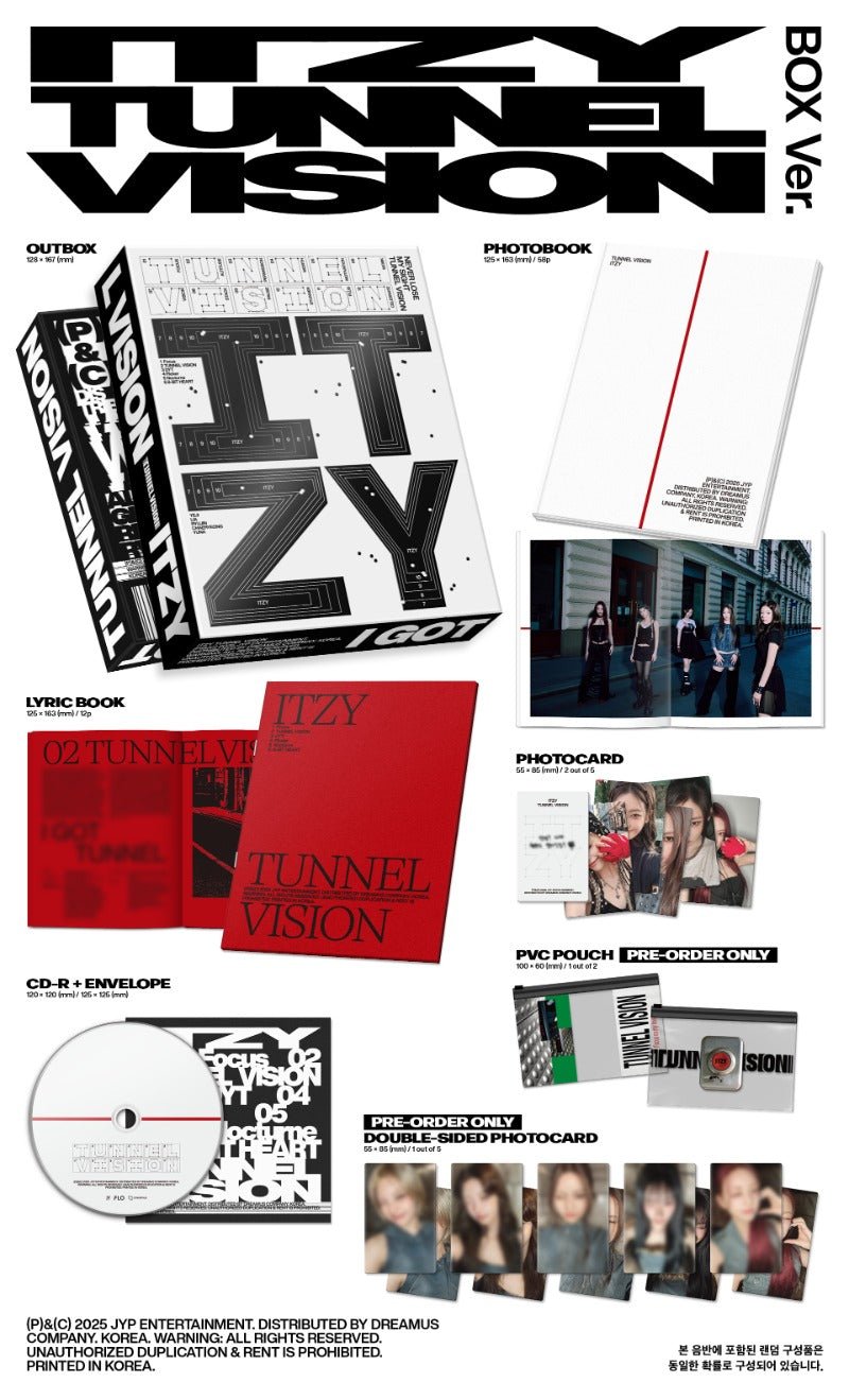 ITZY 11th Mini Album TUNNEL VISION (Box Version) – album ( / / ) | HobiEgo