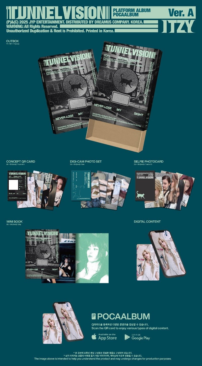 ITZY 11th Mini Album TUNNEL VISION (POCAALBUM Version) – album 8809954224652 (A / / ) | HobiEgo K - pop Shop