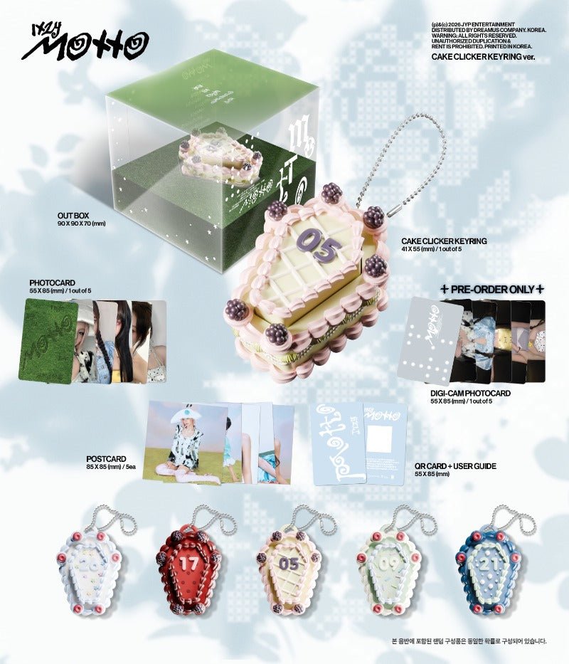 ITZY 12th Mini Album Motto (CAKE CLICKER KEYRING Version) – album 8809954226298 (Yeji / / ) | HobiEgo K - pop Shop
