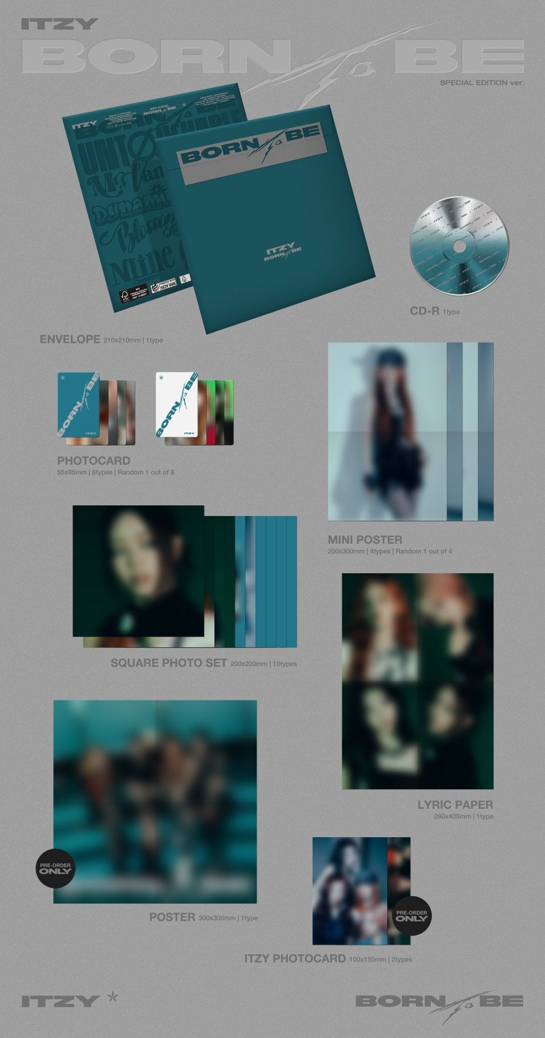 ITZY 2nd Full Album BORN TO BE (Mr. Vampire Version) – album ( / / ) | HobiEgo