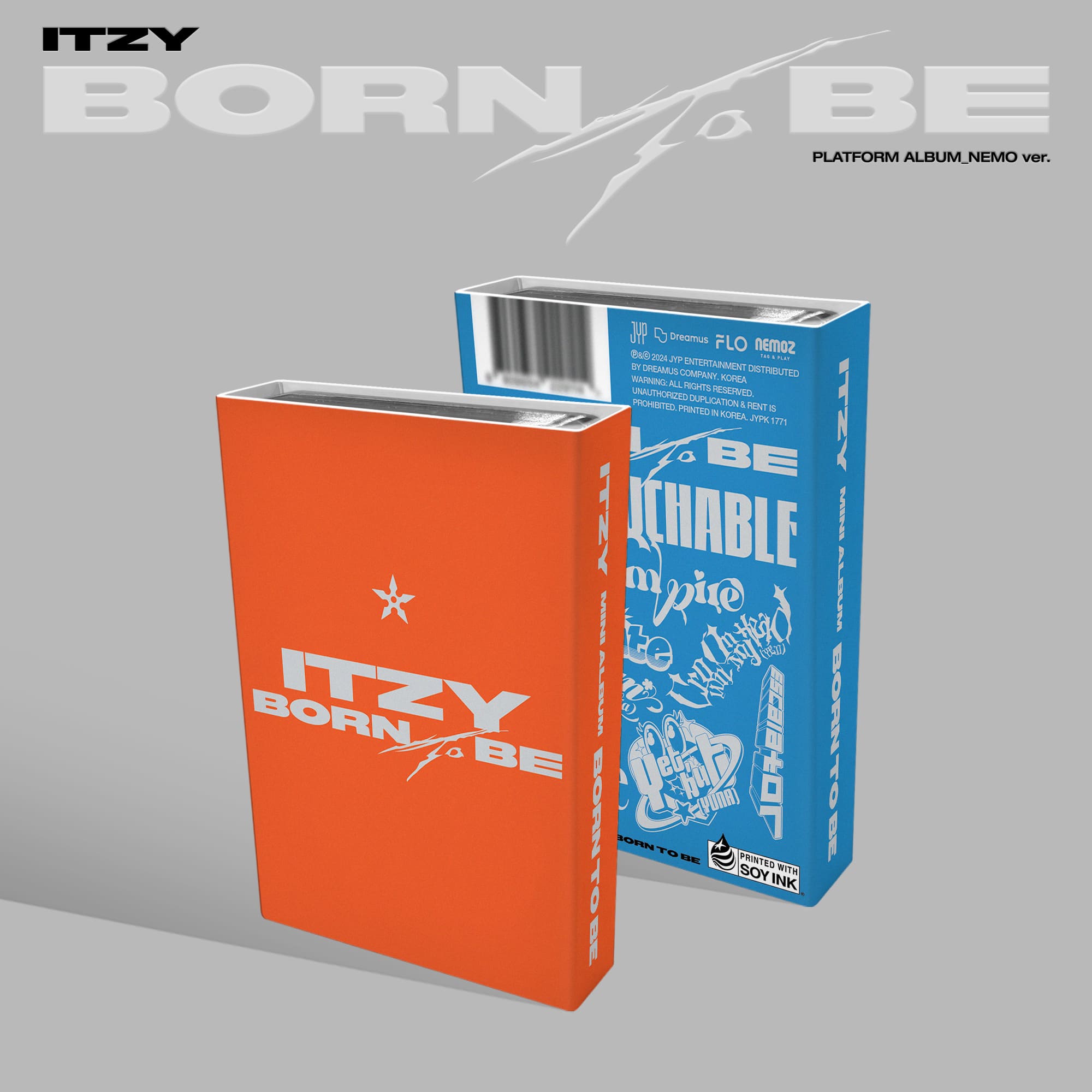 ITZY 2nd Full Album BORN TO BE (NEMO Version) – album (A (ORANGE) / / ) | HobiEgo