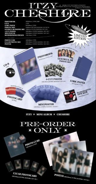 ITZY 6th Mini Album CHESHIRE (LIMITED EDITION) – album ( / / ) | HobiEgo