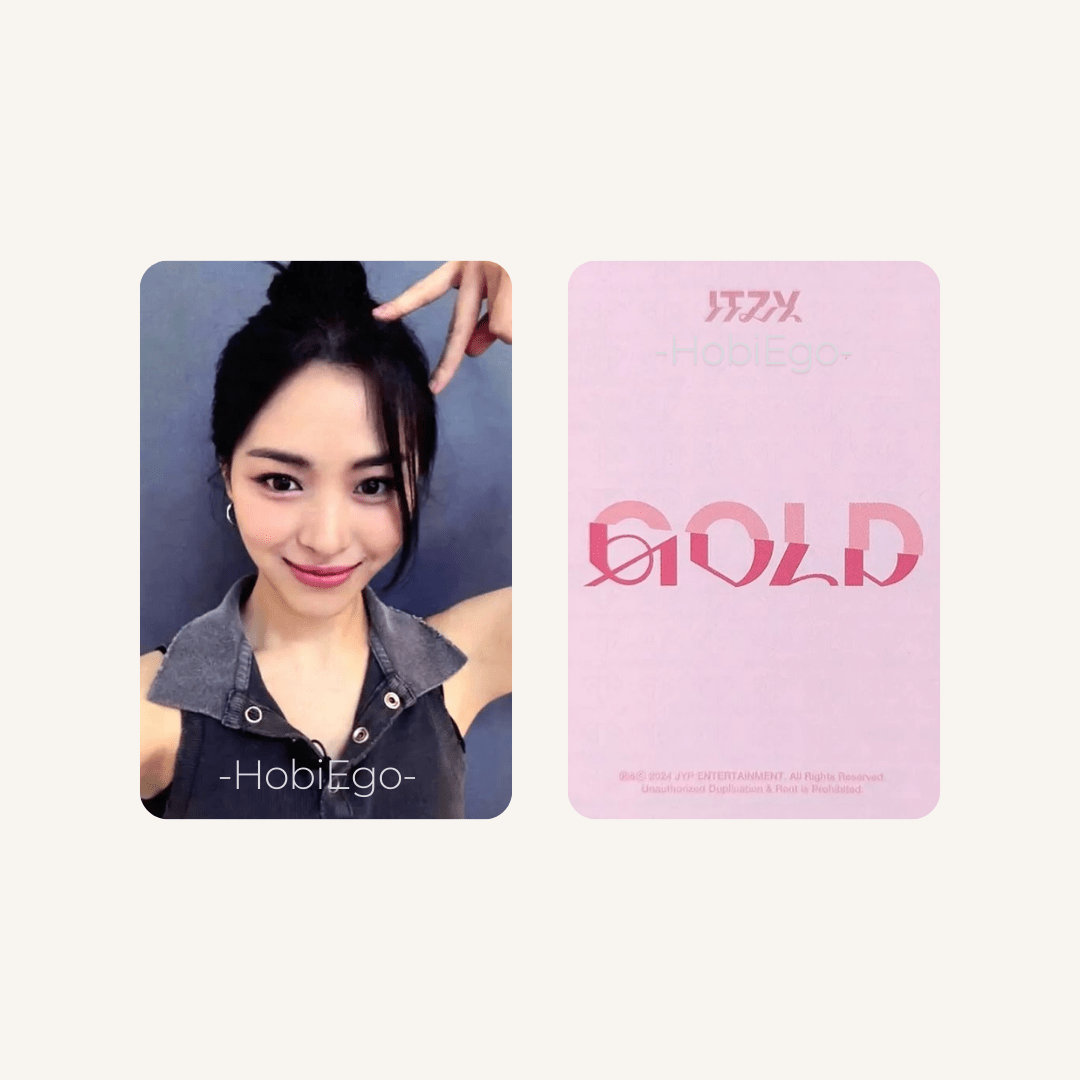 ITZY 9th Mini Album GOLD Sound Wave Photocards – Photocards (Ryujin / / ) | HobiEgo