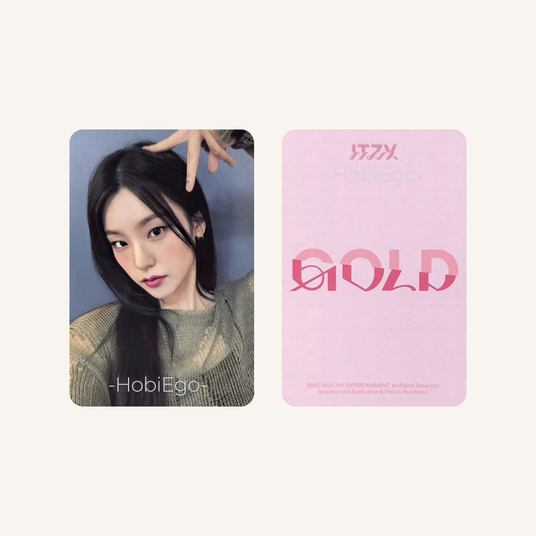 ITZY 9th Mini Album GOLD Sound Wave Photocards – Photocards (Yeji / / ) | HobiEgo